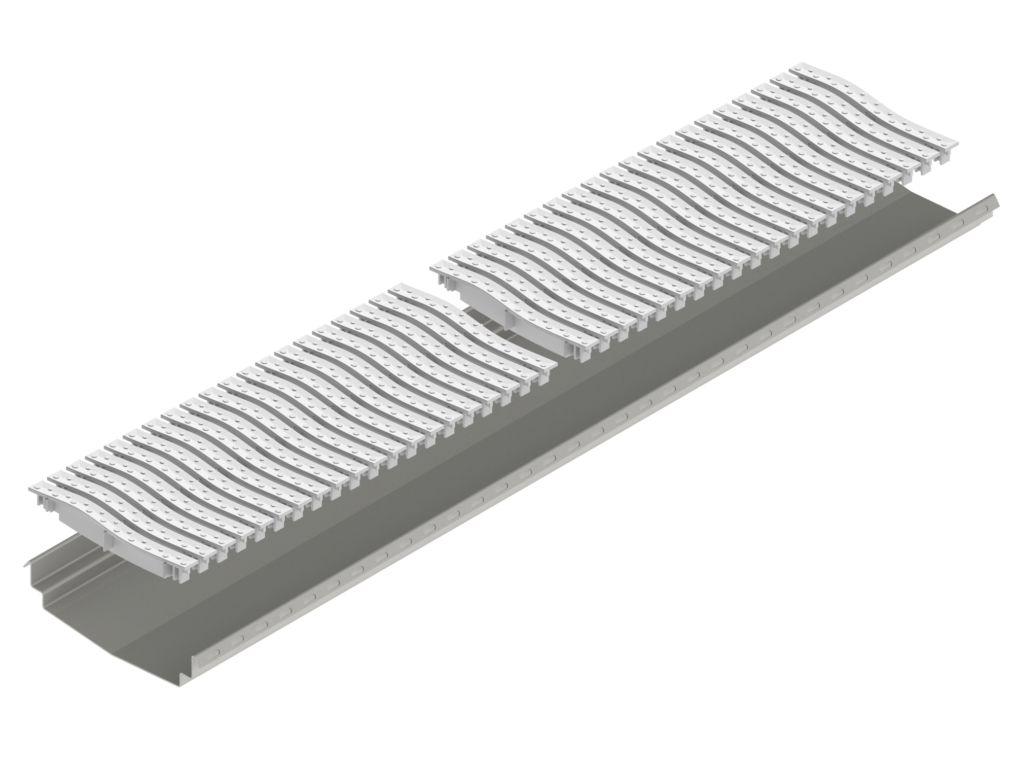 Лоток водоотводный из нержавеющей стали Аква 170